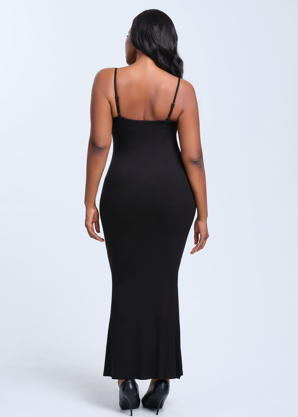 SecretSculpt Spaghetti Strap Midi Dress