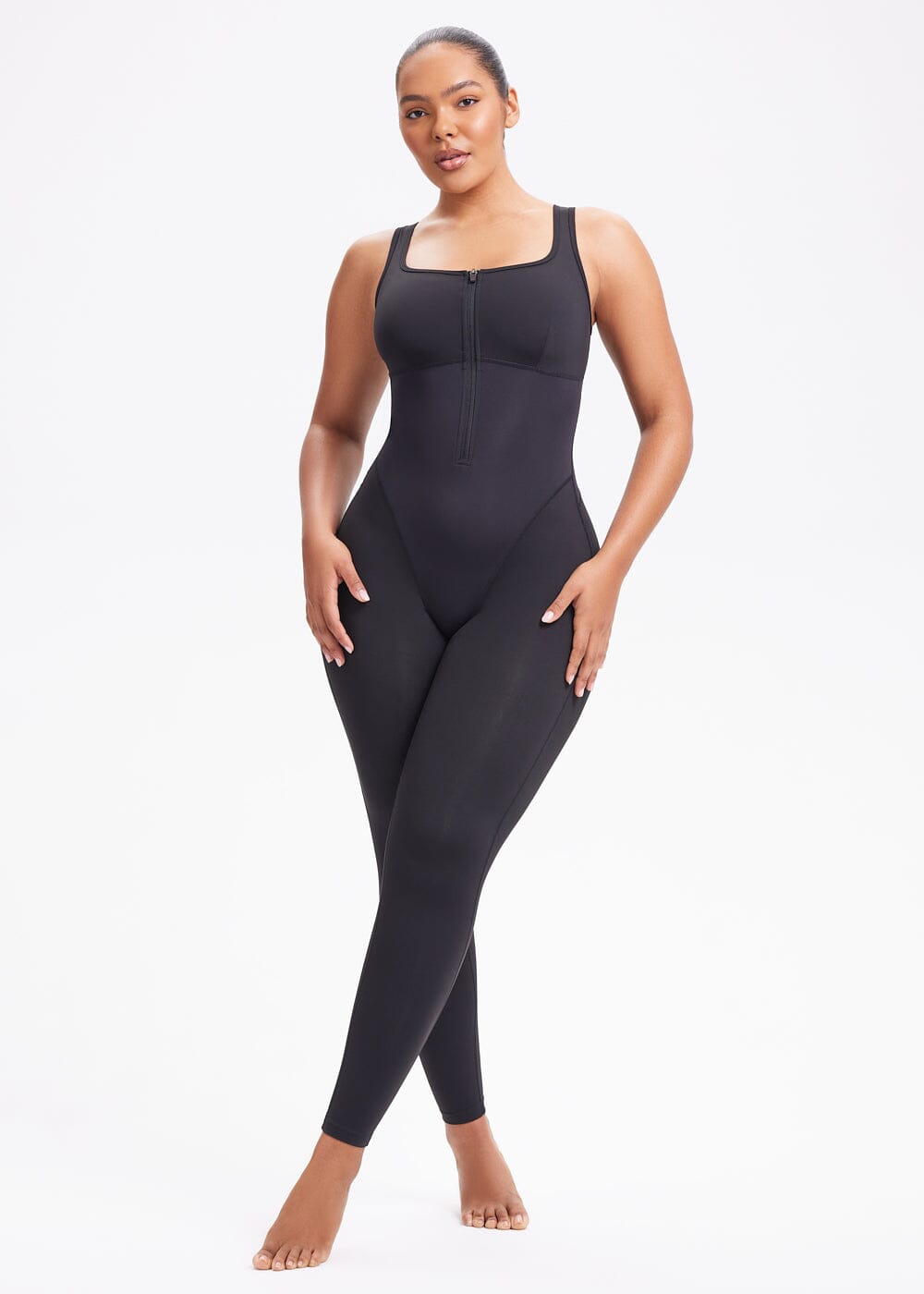 Sauna Compression Jumpsuit Leggings - She's Waisted