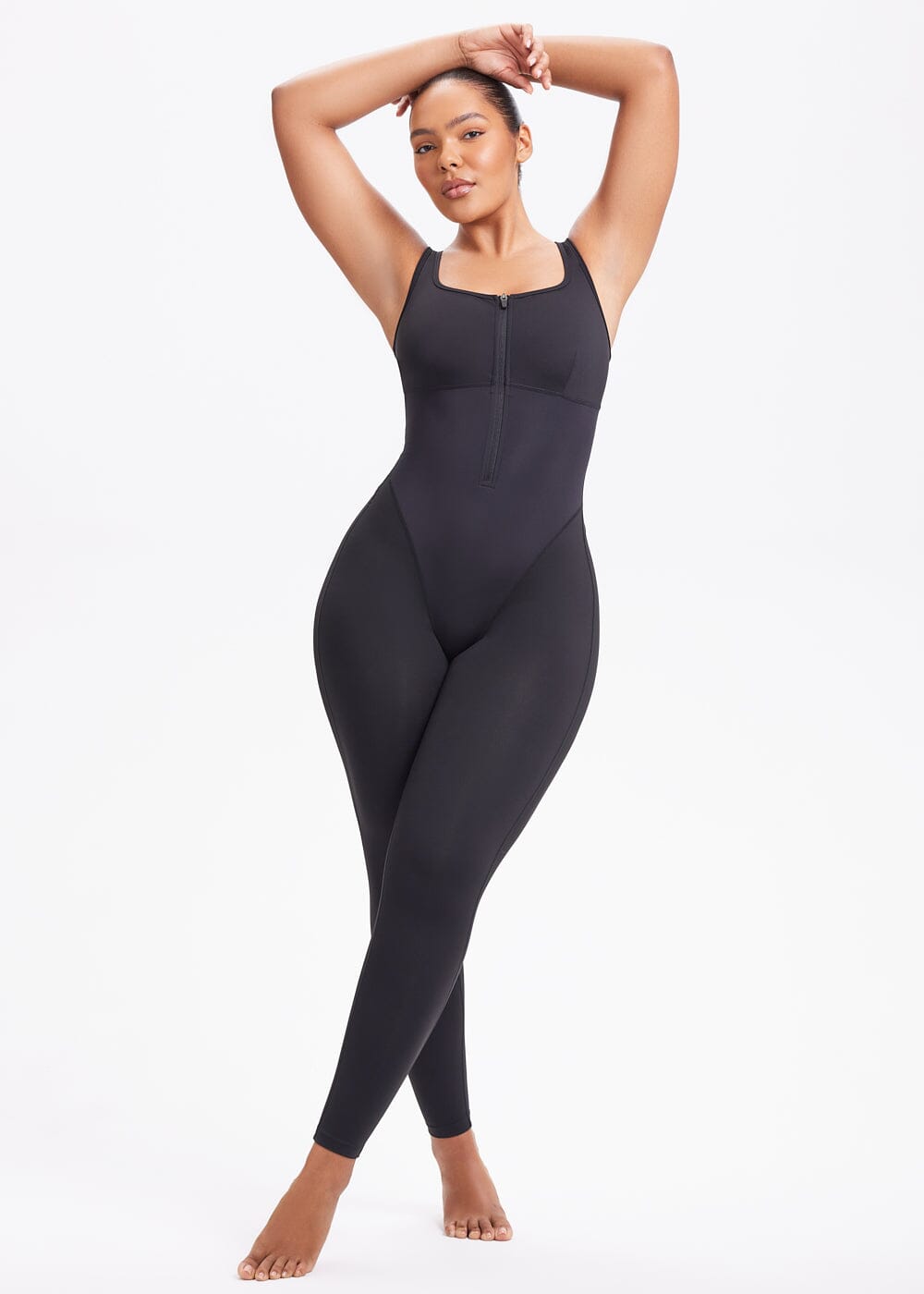 Sauna Compression Jumpsuit Leggings - She's Waisted