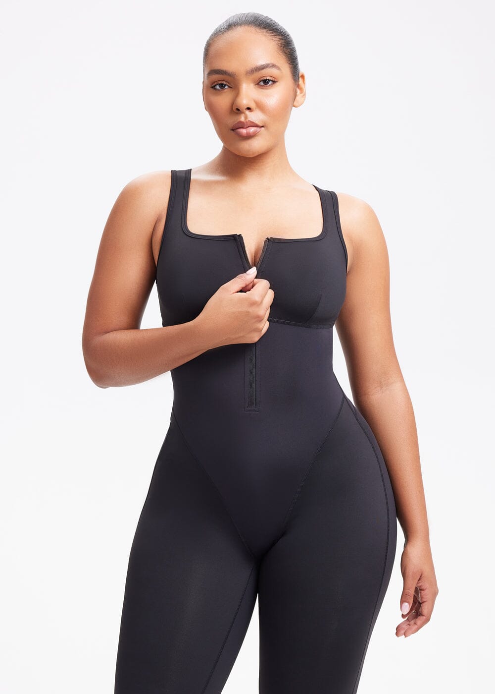 Sauna Compression Jumpsuit Leggings - She's Waisted