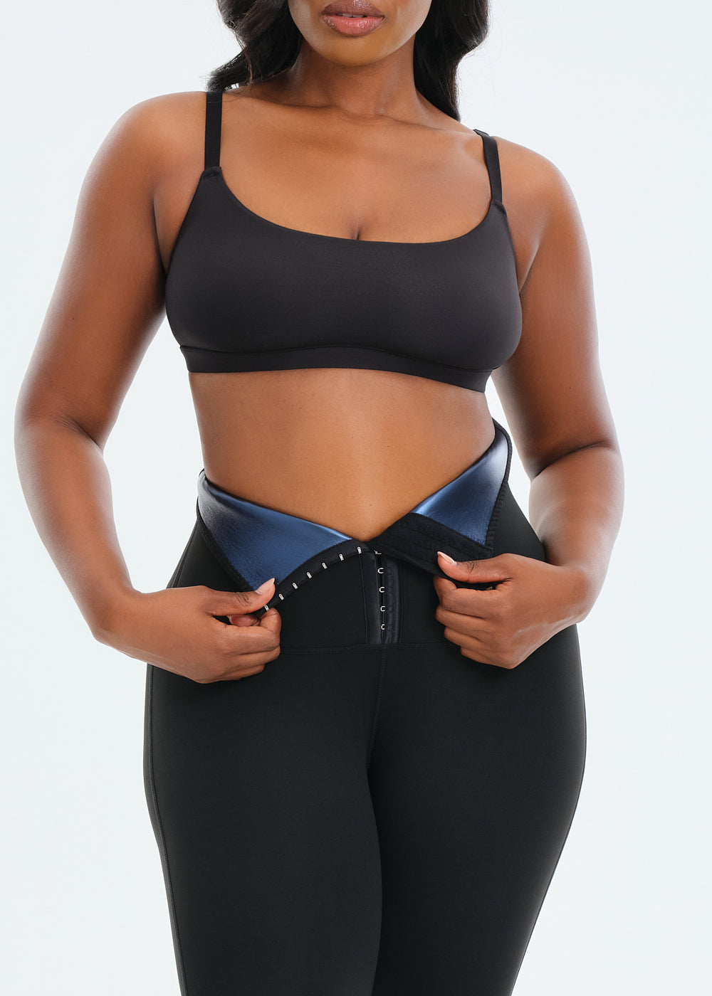 Ubuy Plus Size 6x Waist Trainer SaunaSculpt Compression Leggings