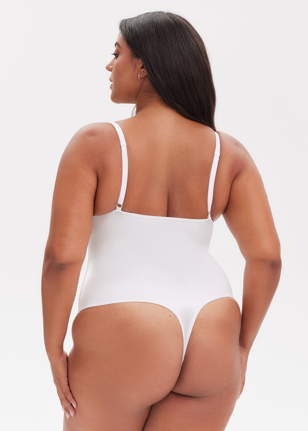 SatinSculpt Corset Bodysuit Thong