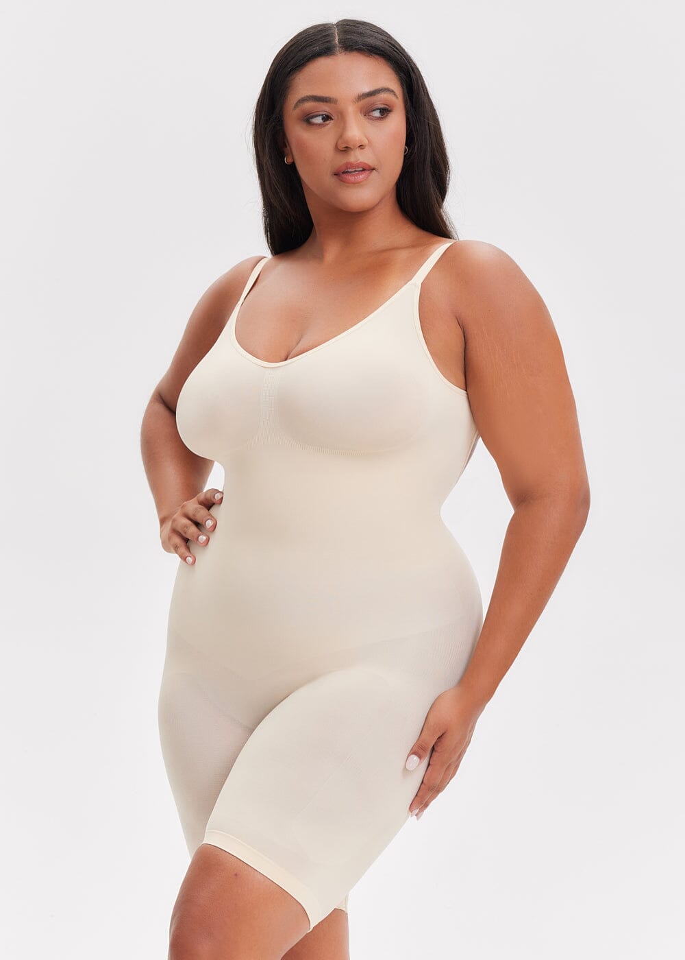 Smoothing Seamless Open Back Shaper - She's Waisted