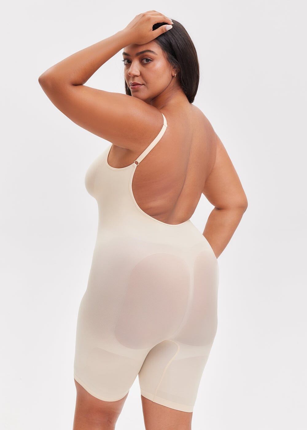 Smoothing Seamless Open Back Shaper - She's Waisted