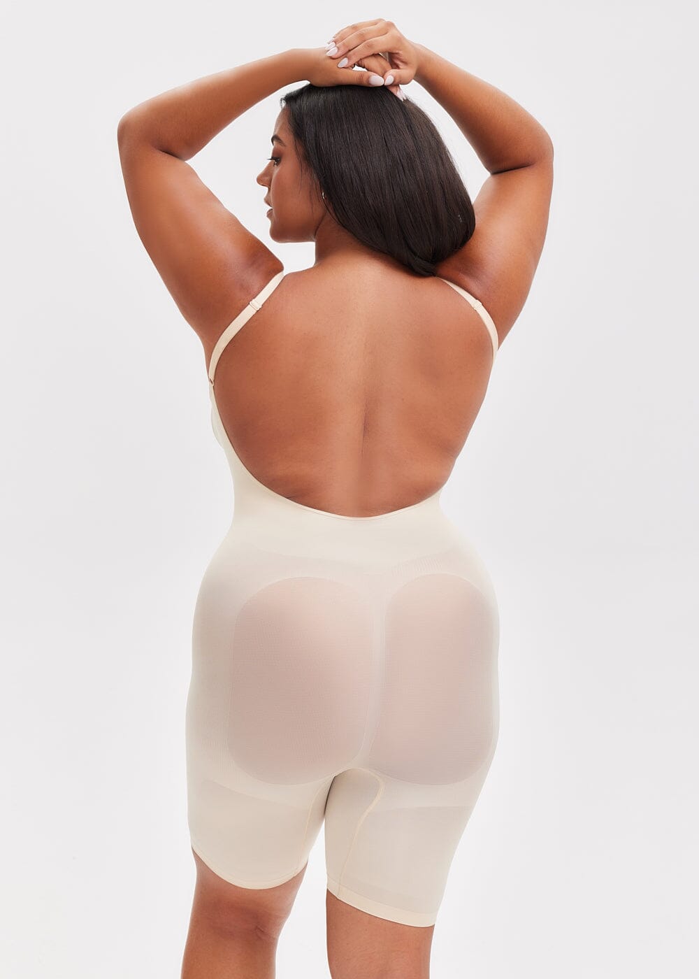 Smoothing Seamless Open Back Shaper - She's Waisted