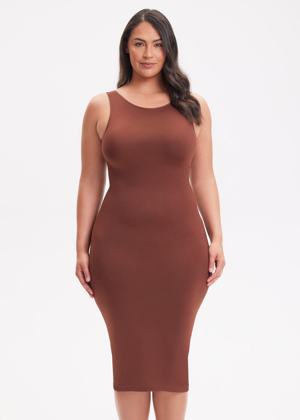 Shapewear Dress Halter Top Maxi - She's Waisted