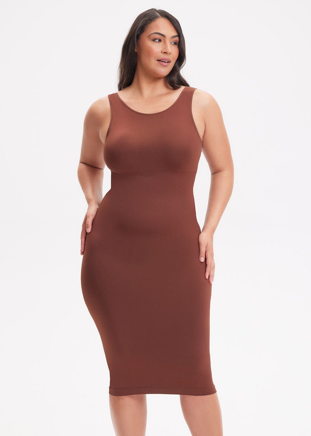 Shapewear Dress Halter Top Maxi - She's Waisted