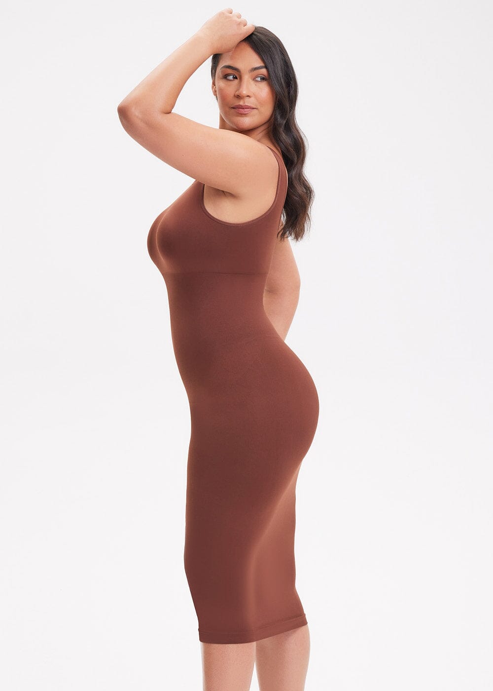 Shapewear Dress Halter Top Maxi - She's Waisted