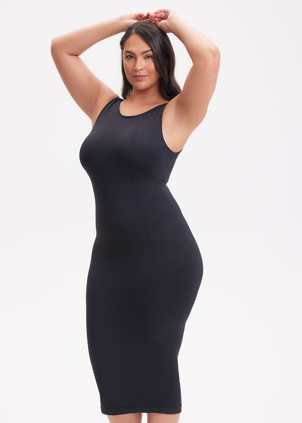 Shapewear Dress Halter Top Maxi - She's Waisted