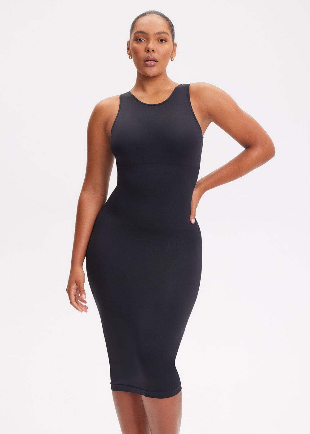 Shapewear Dress Halter Top Maxi - She's Waisted