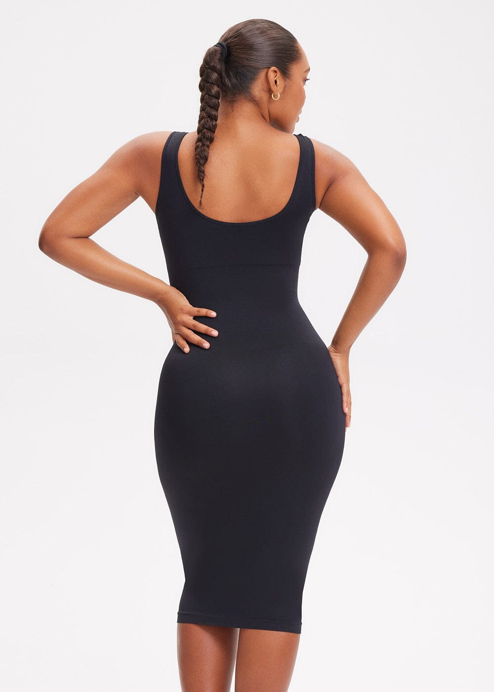 Shapewear Dress Halter Top Maxi - She's Waisted