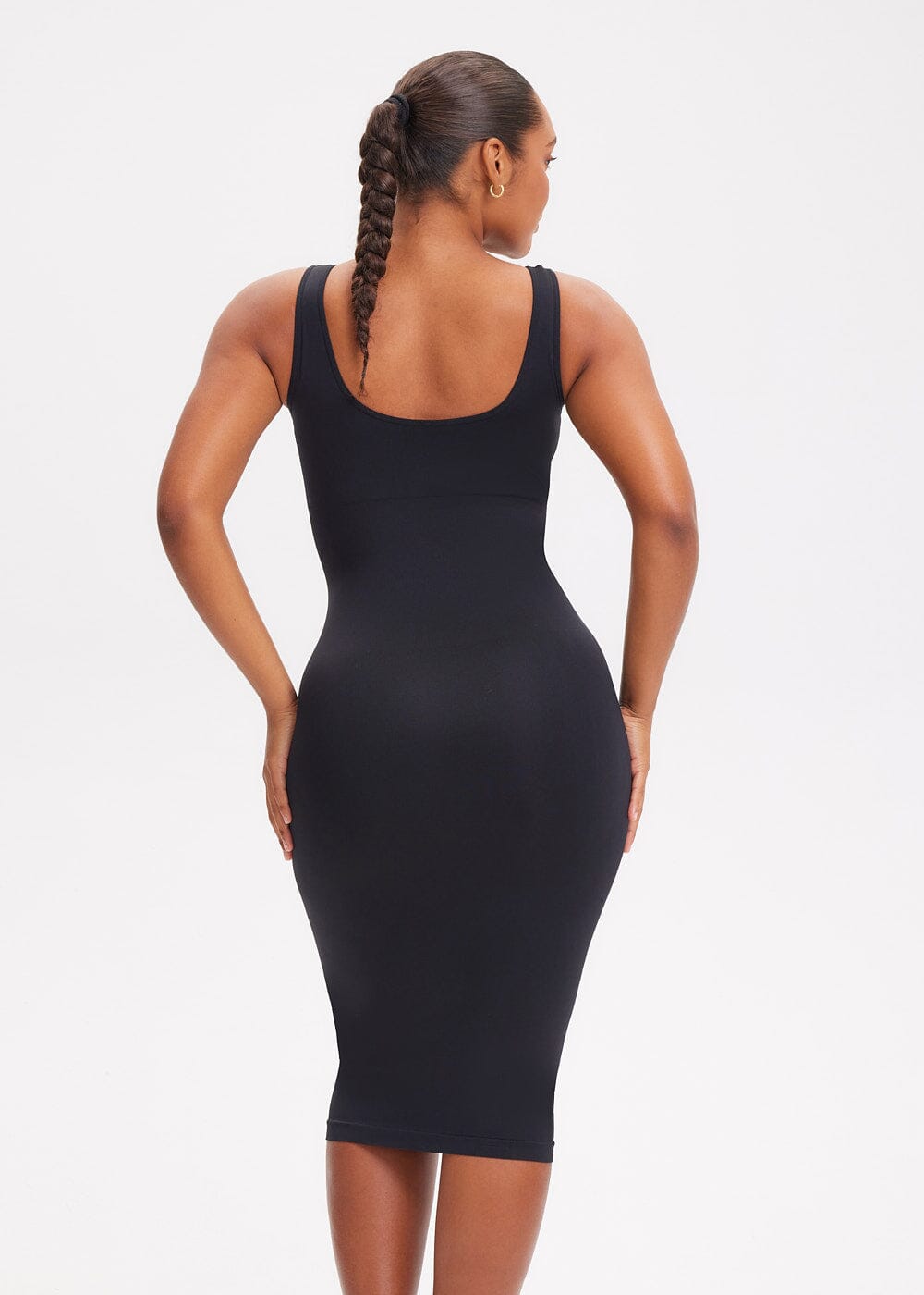Shapewear Dress Halter Top Maxi - She's Waisted