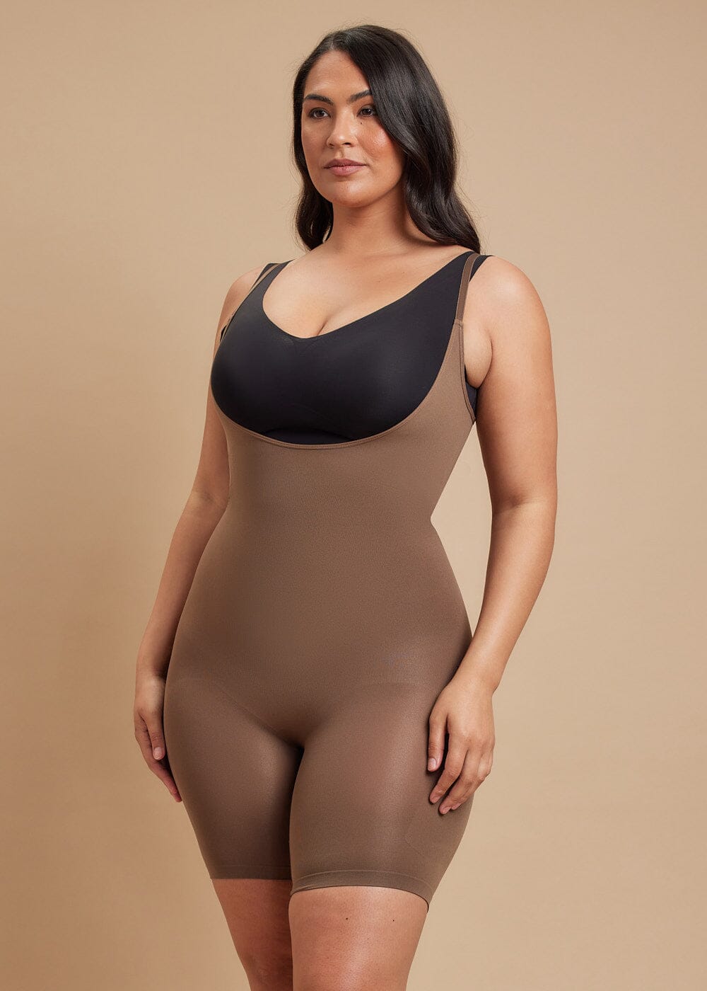 Smoothing High-Waist Shorts - She's Waisted