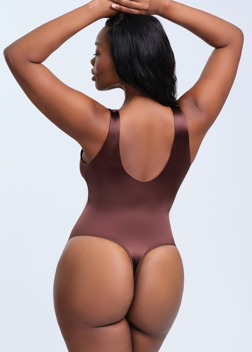 SatinSculpt Tank Bodysuit Thong