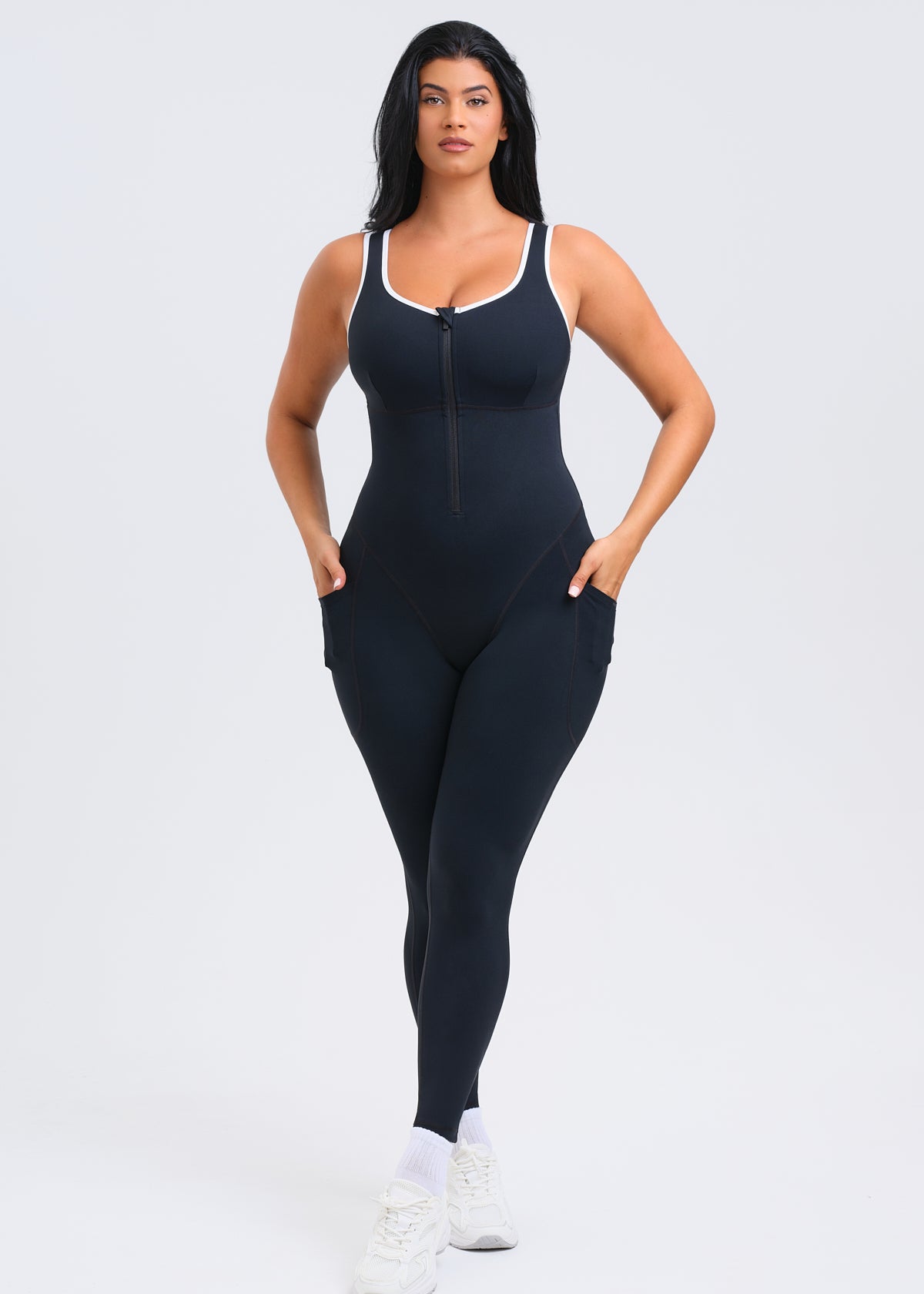 SaunaSculpt Jumpsuit W/ Pockets