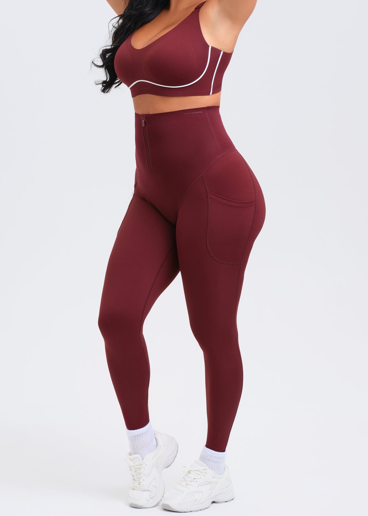 SaunaSculpt Zip Up Leggings