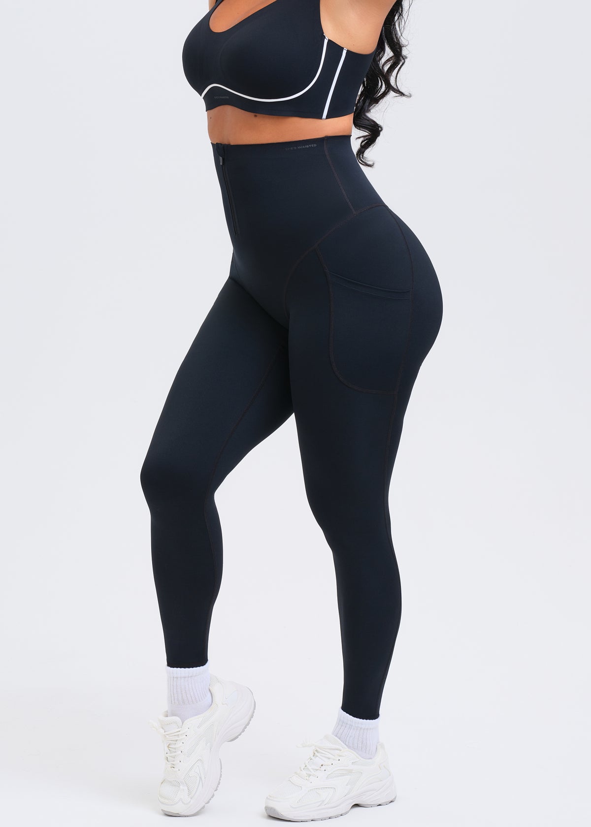 SaunaSculpt Zip Up Leggings