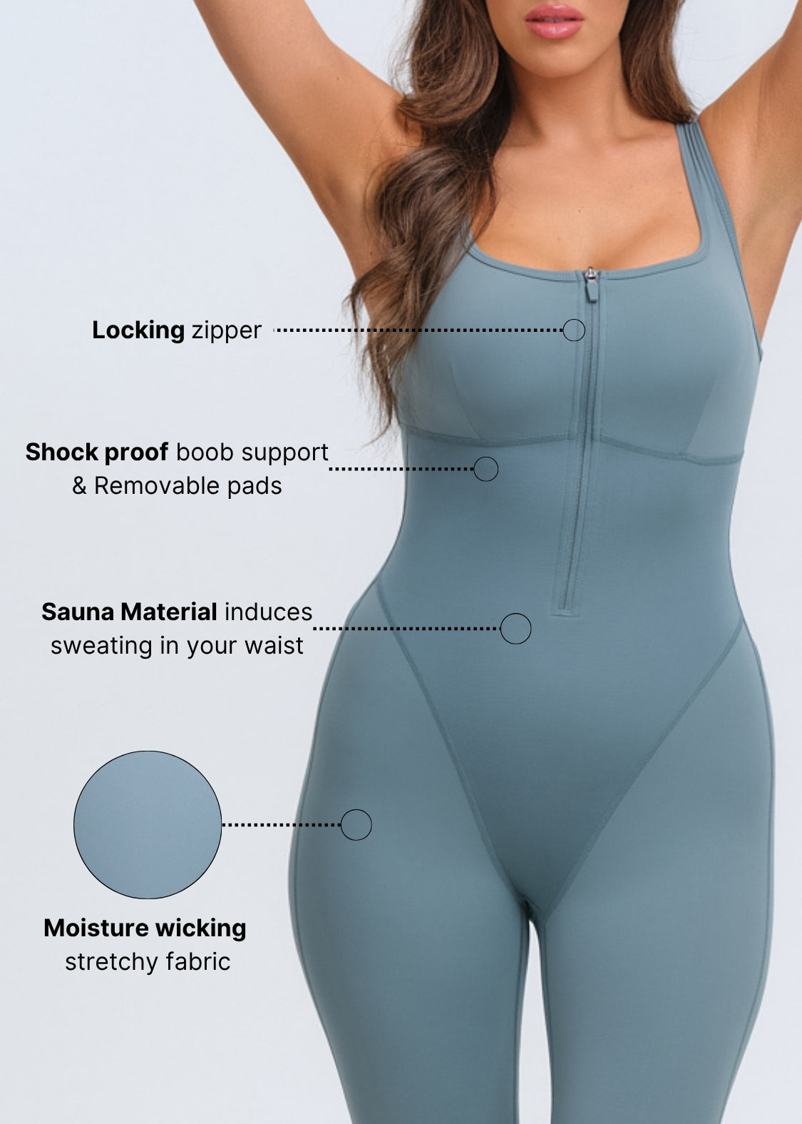 SaunaSculpt Compression Jumpsuit