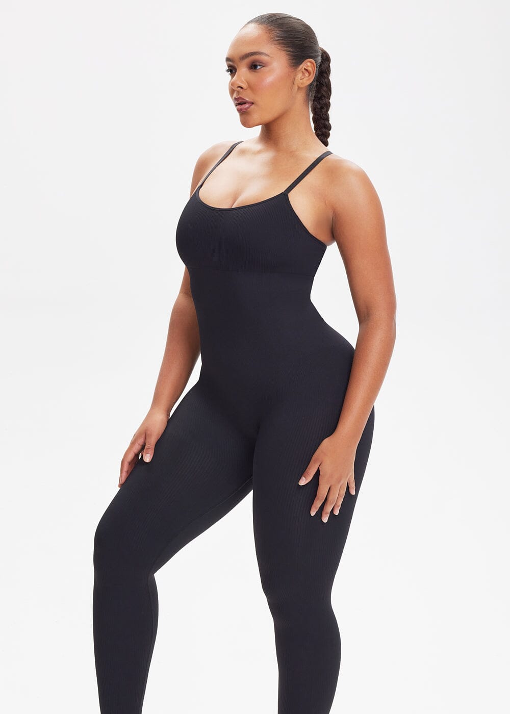 Snatching Seamless Jumpsuit - She's Waisted