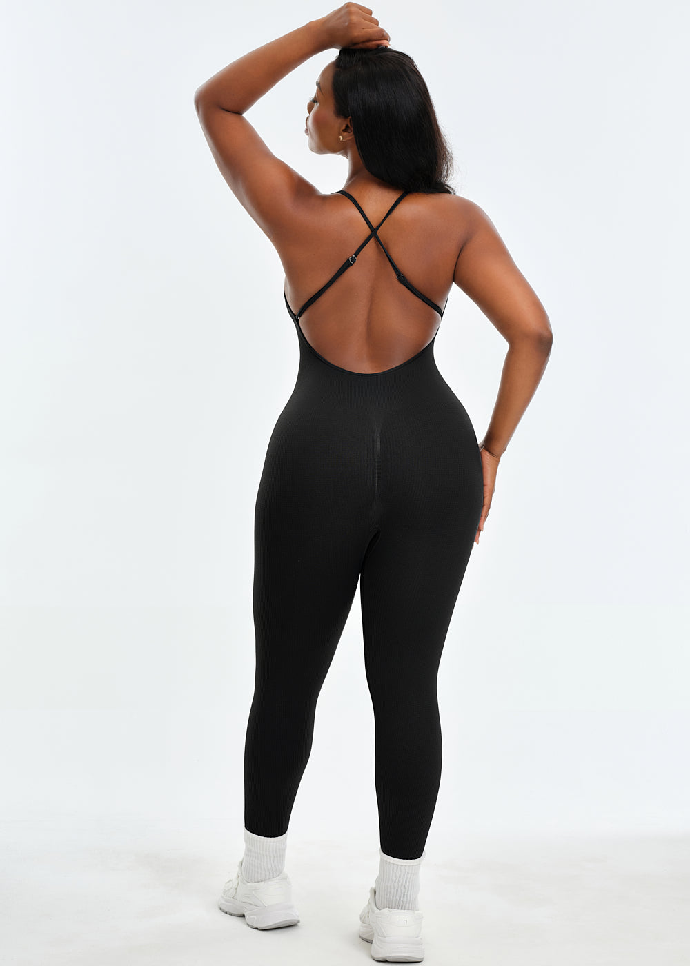 SnatchedKnit Backless Jumpsuit