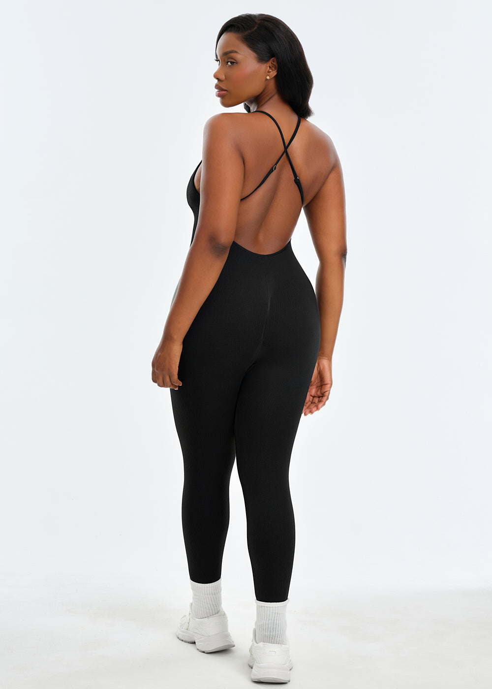 SnatchedKnit Backless Jumpsuit