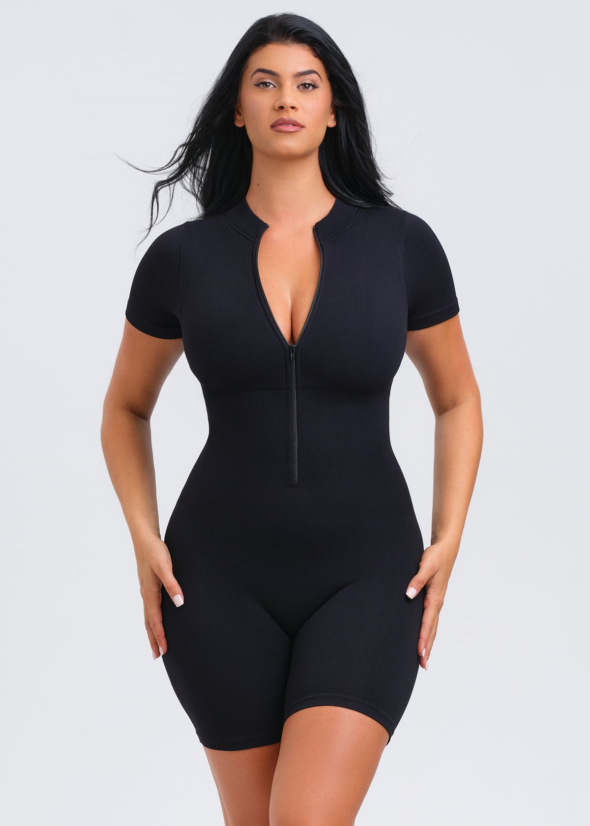 SnatchedKnit Short Sleeve Romper