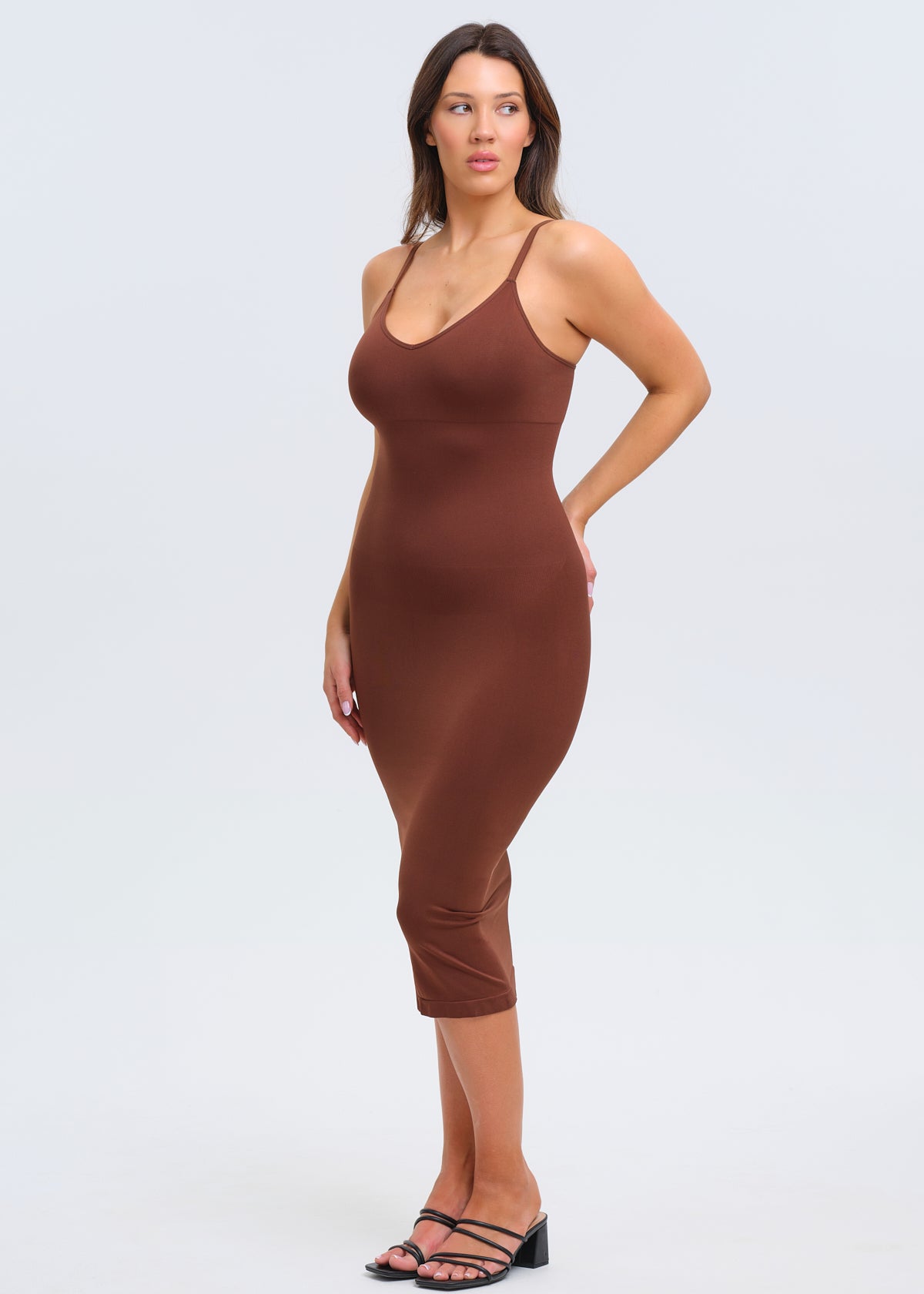 SnatchedKnit V-neck Sami Maxi Dress