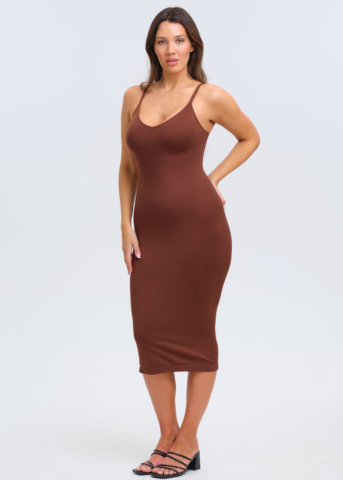 SnatchedKnit V-neck Sami Maxi Dress
