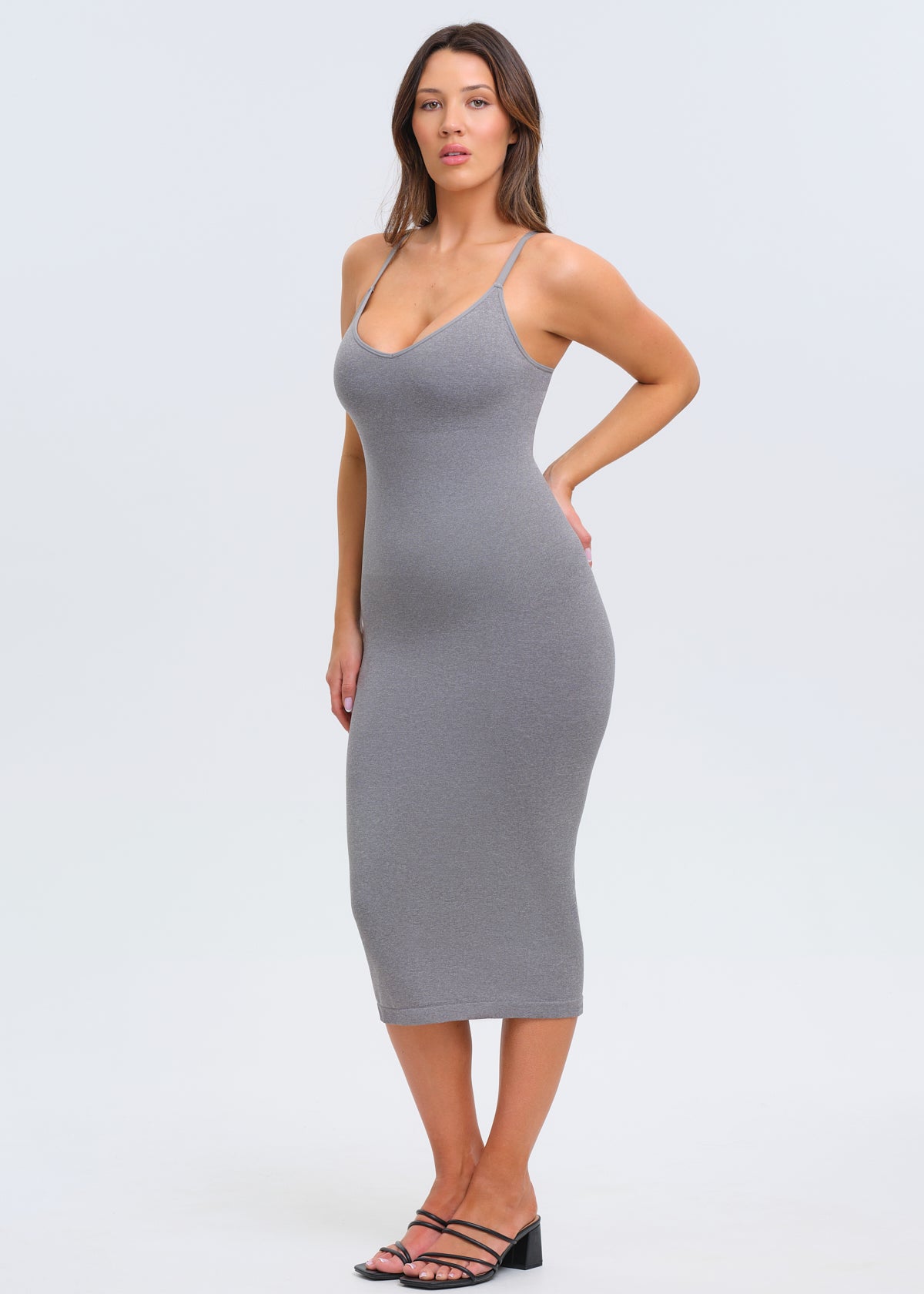 SnatchedKnit V-neck Sami Maxi Dress