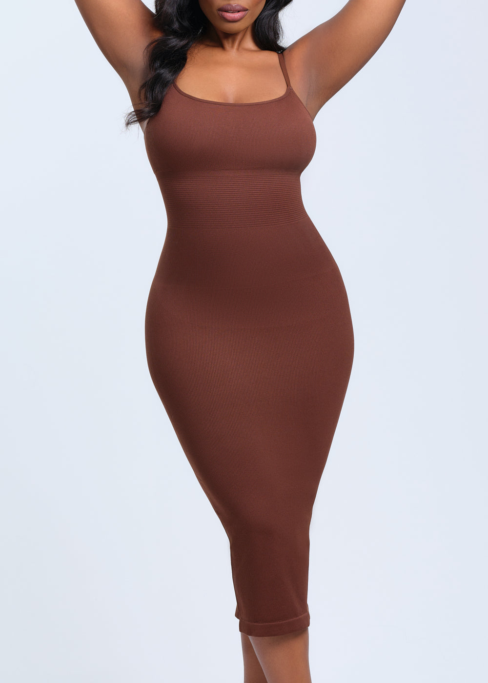 SnatchedKnit Spaghetti Strap Midi Dress