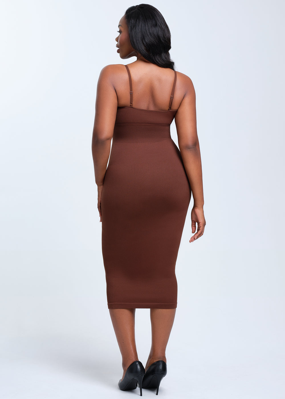 SnatchedKnit Spaghetti Strap Midi Dress
