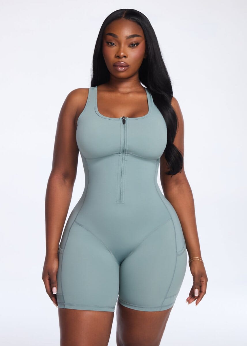 SaunaSculpt Compression Romper - She's Waisted