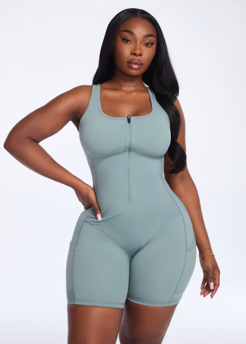 SaunaSculpt Compression Romper - She's Waisted