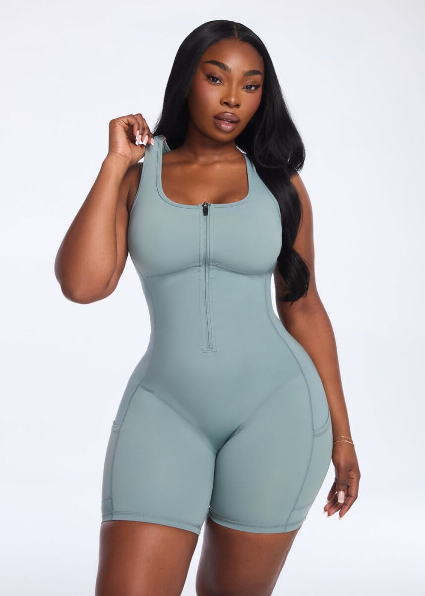 SaunaSculpt Compression Romper - She's Waisted