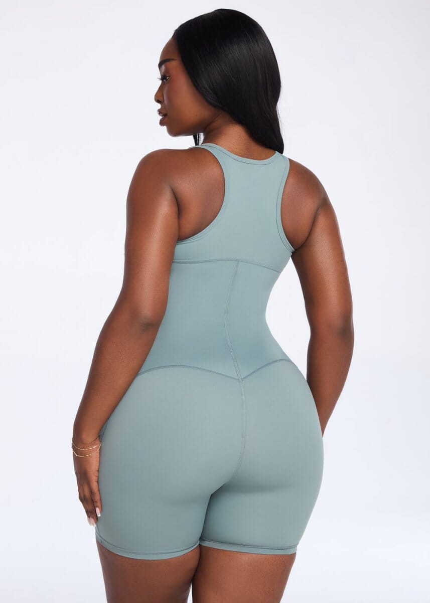 SaunaSculpt Compression Romper - She's Waisted