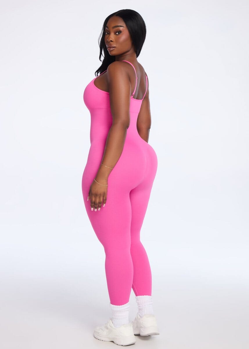 SnatchedKnit Seamless Jumpsuit - She's Waisted