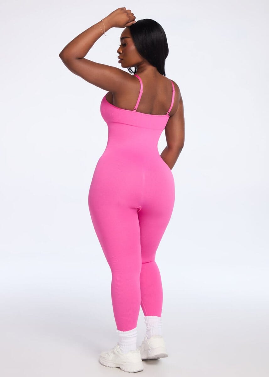 SnatchedKnit Seamless Jumpsuit - She's Waisted