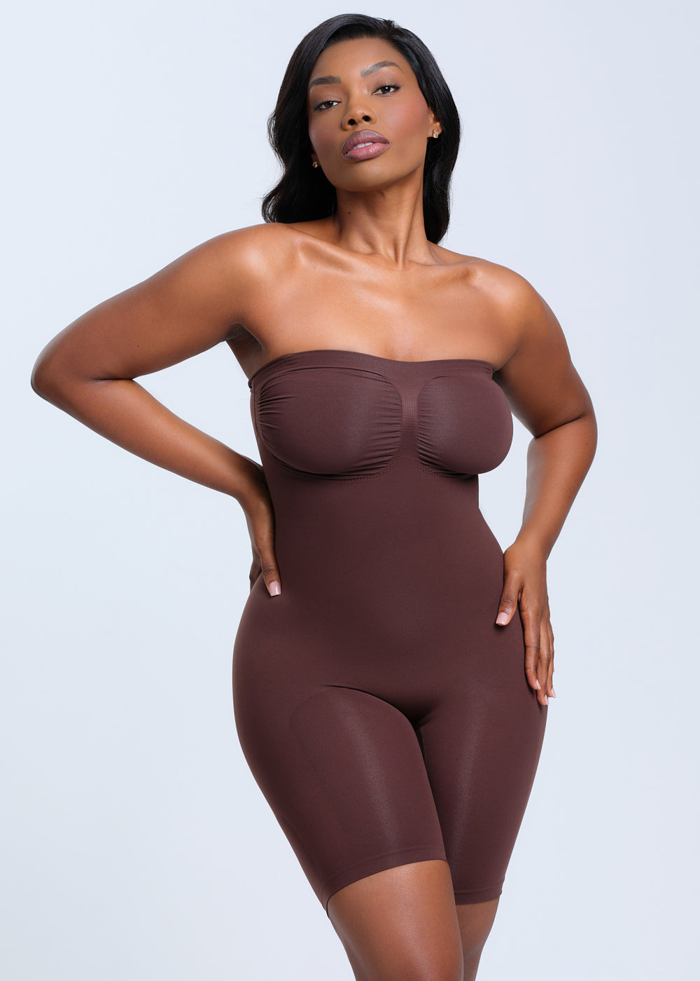 SmoothingSeamless Strapless Bodysuit Shorts