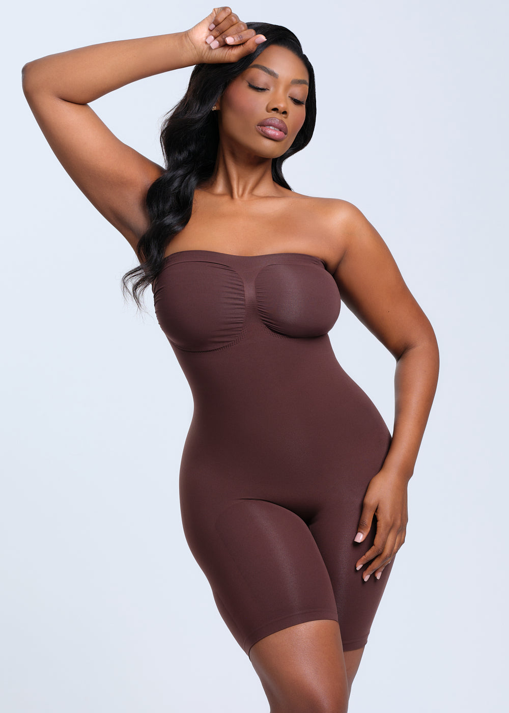 SmoothingSeamless Strapless Bodysuit Shorts