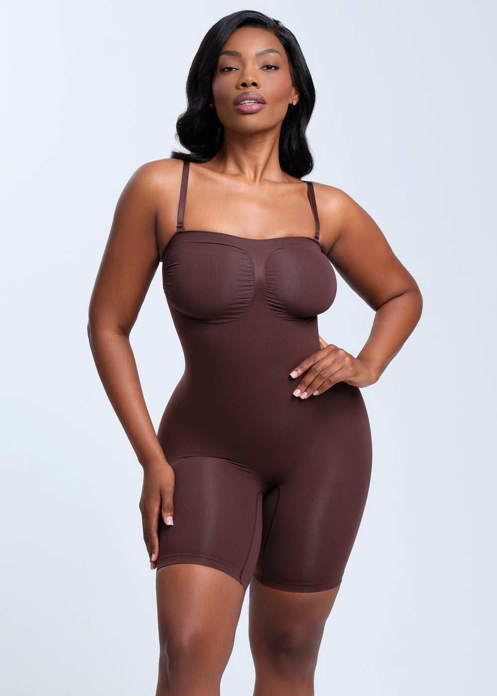 SmoothingSeamless Strapless Bodysuit Shorts