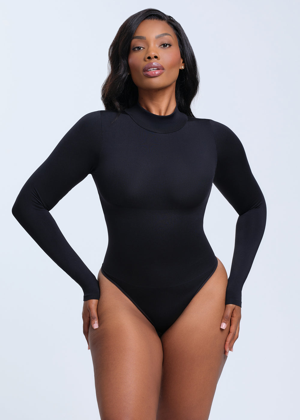 SculptingBodysuit Turtle Neck Thong