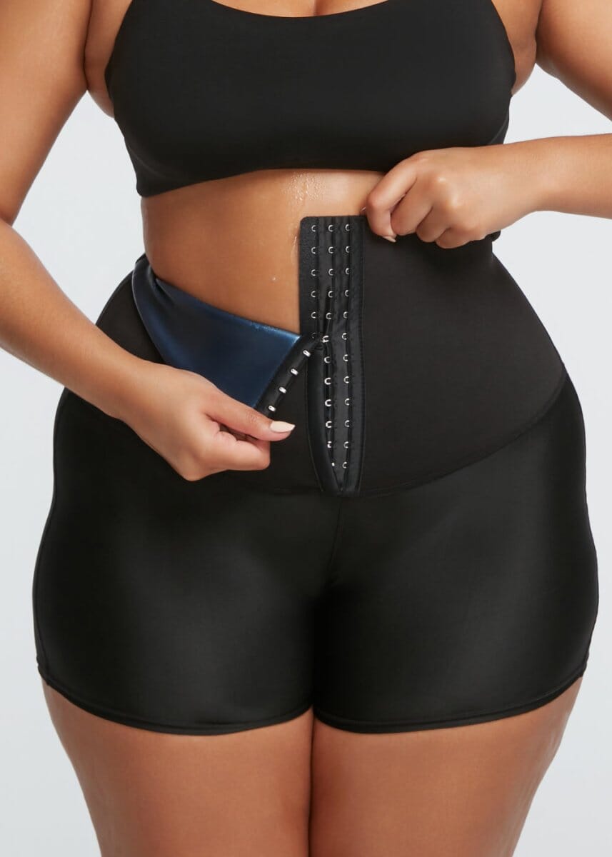 Women Body Shaping Sauna Sweat Pants Waist Trainer Slimming Weight Loss Yoga Leggings Fat Bur I.1047384356