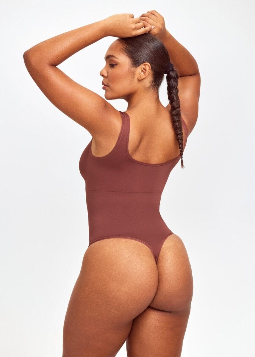 Shaping Tank Bodysuit Thong - She's Waisted