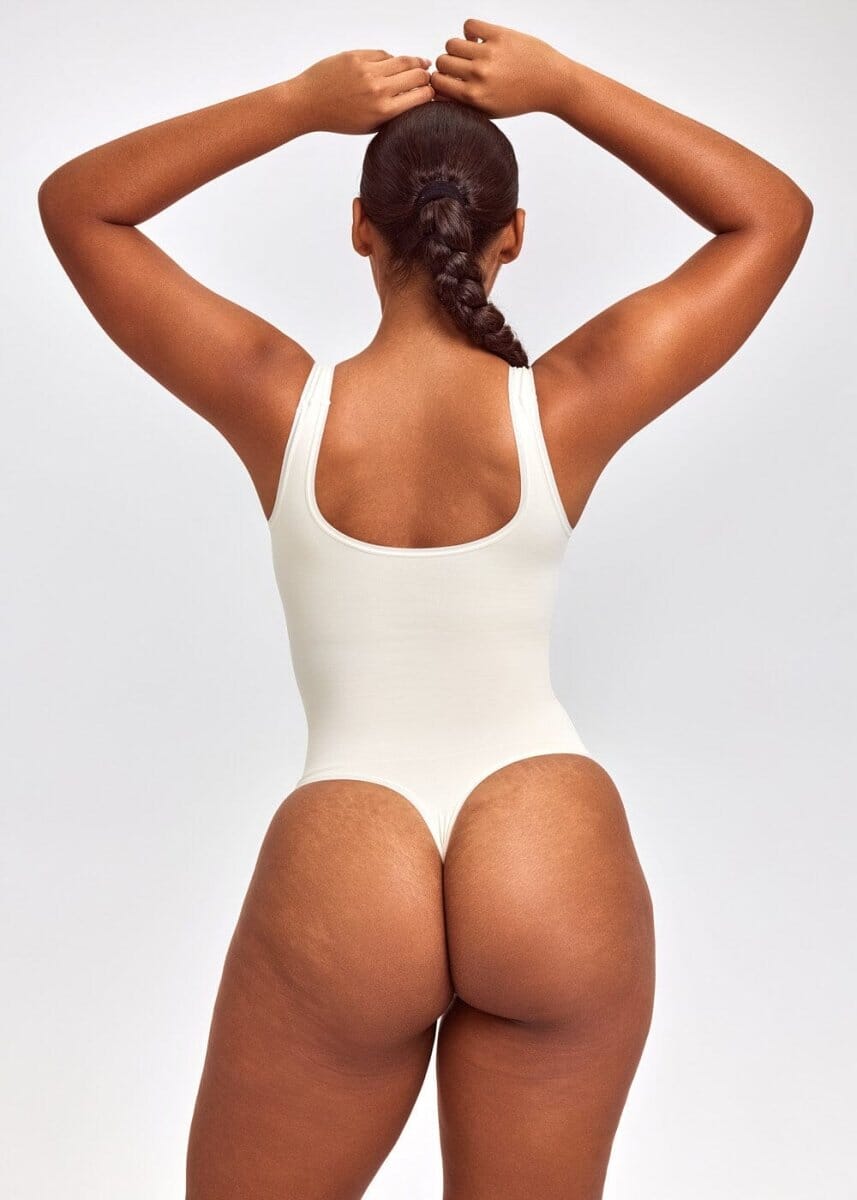 Shaping Tank Bodysuit Thong - She's Waisted