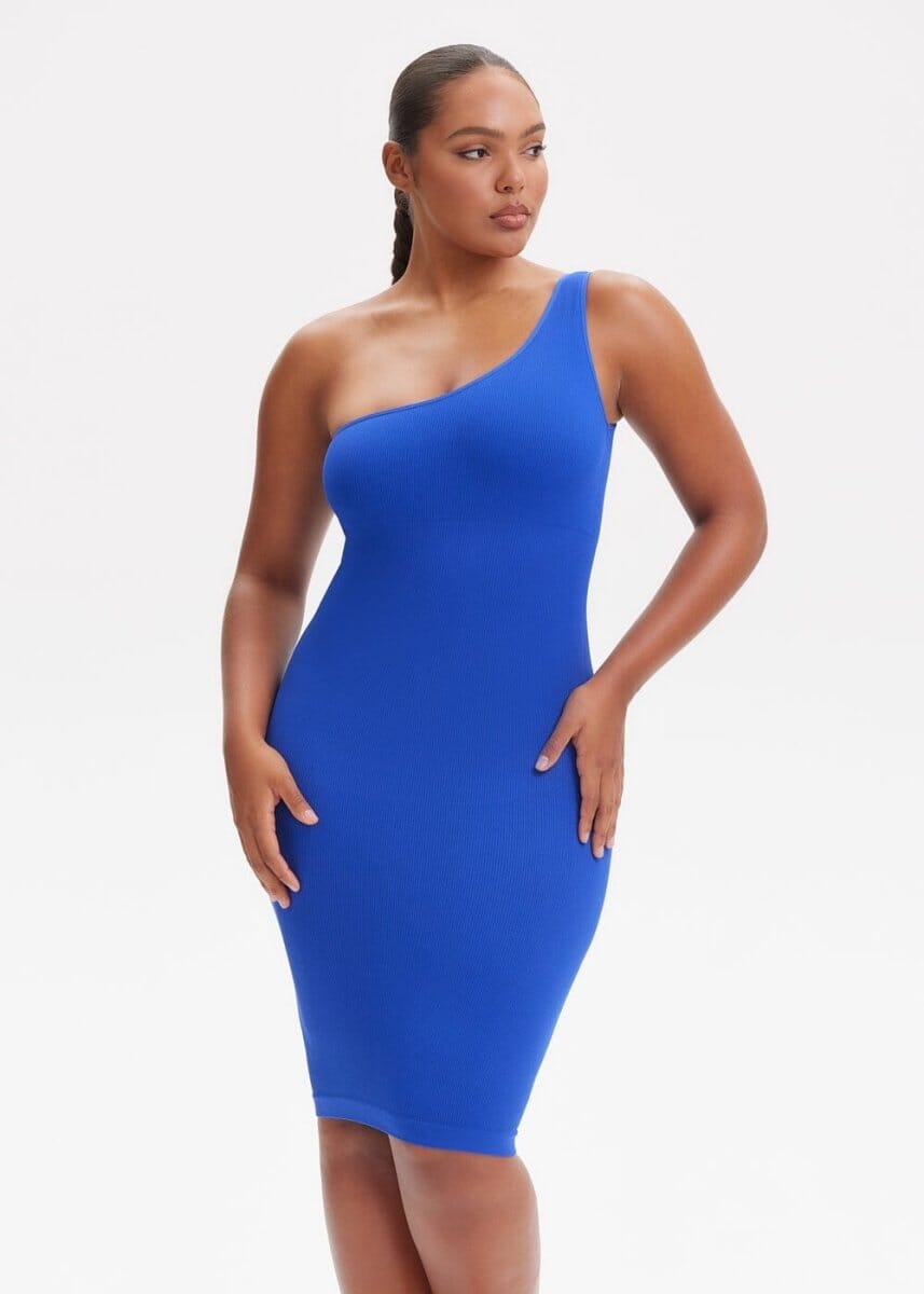Shapewear Dress One-Shoulder Strap - She's Waisted