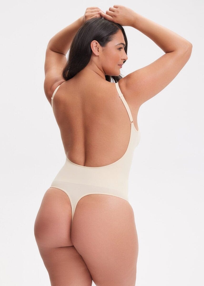 Smoothing Open-Back Thong Shaper - She's Waisted