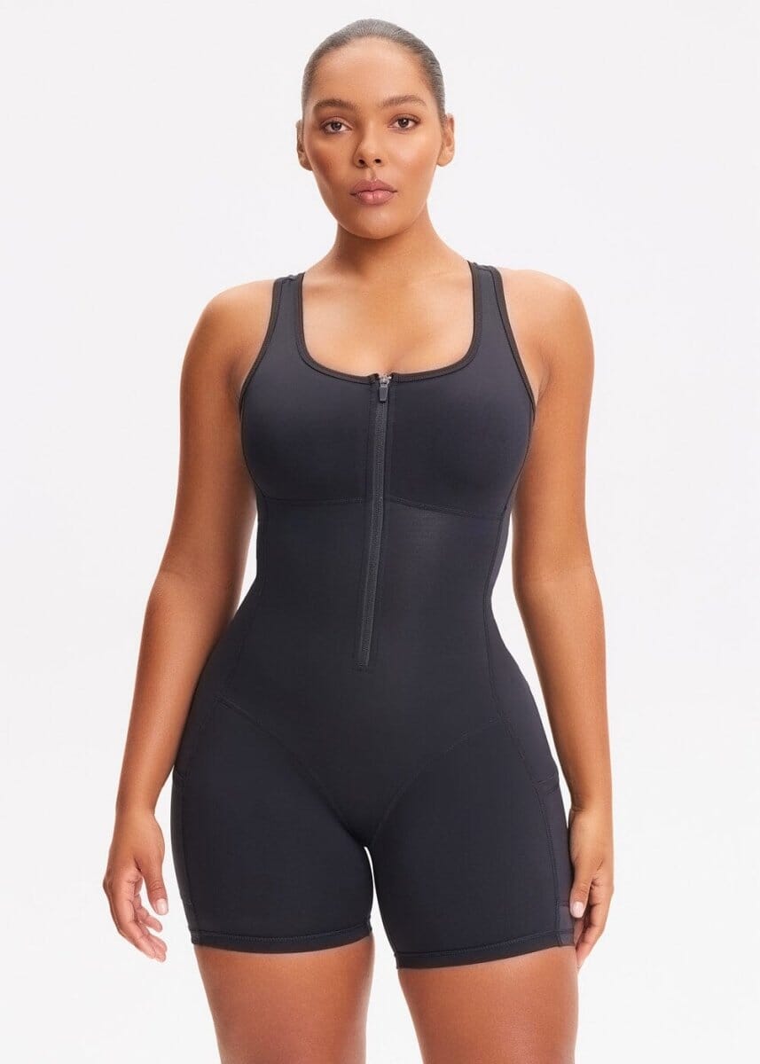 Sauna Workout Compression Jumpsuit - She's Waisted