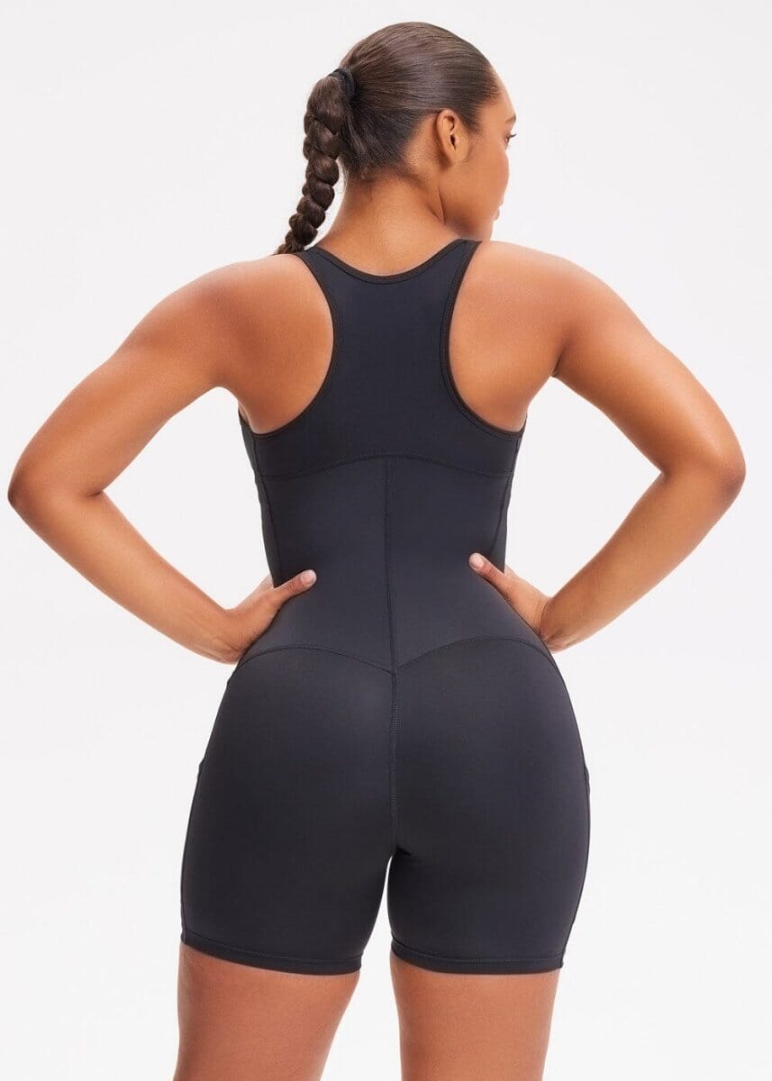 Sauna Workout Compression Jumpsuit - She's Waisted