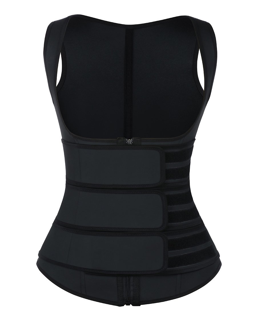 Lux Latex Vest - Triple Belt