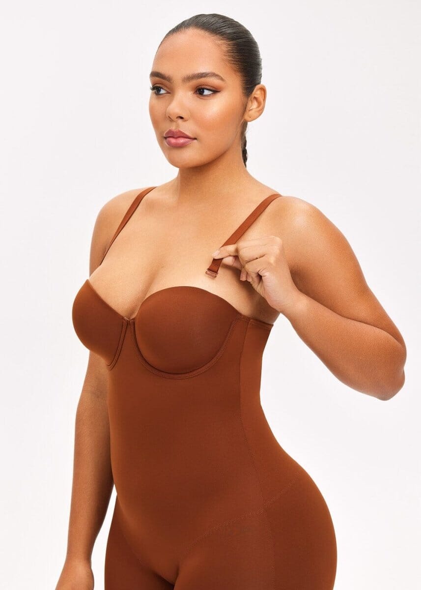Push Up Bra & Bodysuit Shorts - She's Waisted